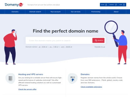 Domeny.tv Domain Registration Service and Domeny.tv App