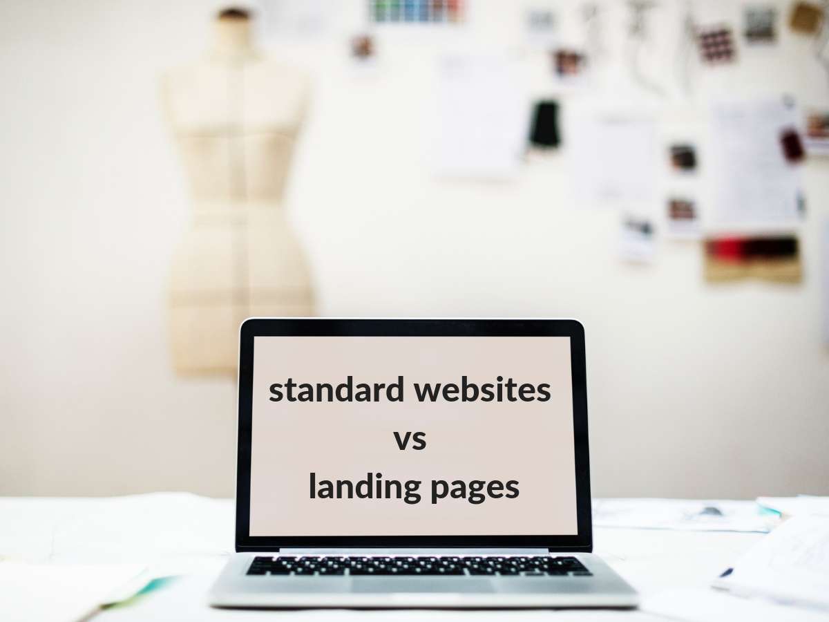 Landing page vs standard website